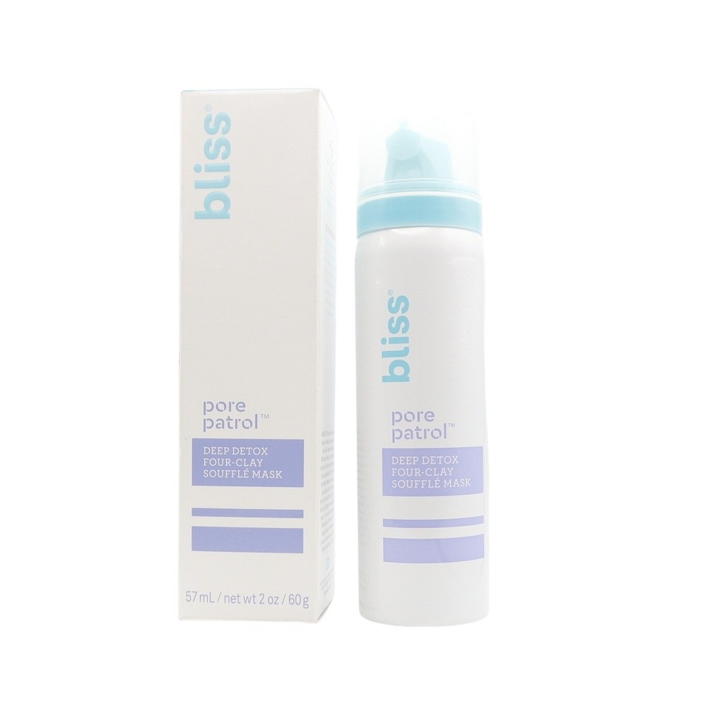 Bliss - Pore Patrol Deep Detox Four-Clay Souffle Mask - 2 oz / 57 ml - SEALED